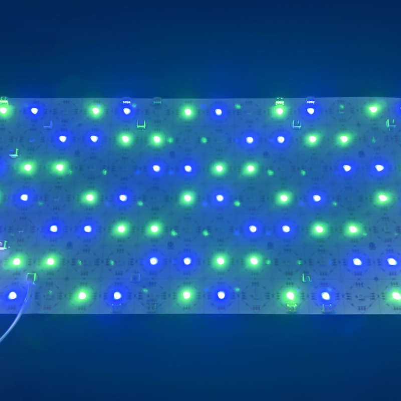  디지털 픽셀 WS2812B IC RGB 5V 105LED/PCS 절단 가능 매트릭스 유연한 LED 조명 시트 500*233mm