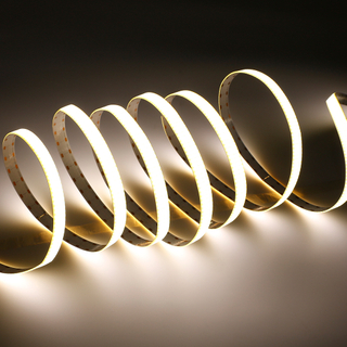 1280 lysdioder/m h&ouml;gdensitet bredkropp 12 mm PCB 4 rader 24V 2700K 3000K 4000K 6000K CRI90 h&ouml;g ljusstyrka COB LED Strip Light 