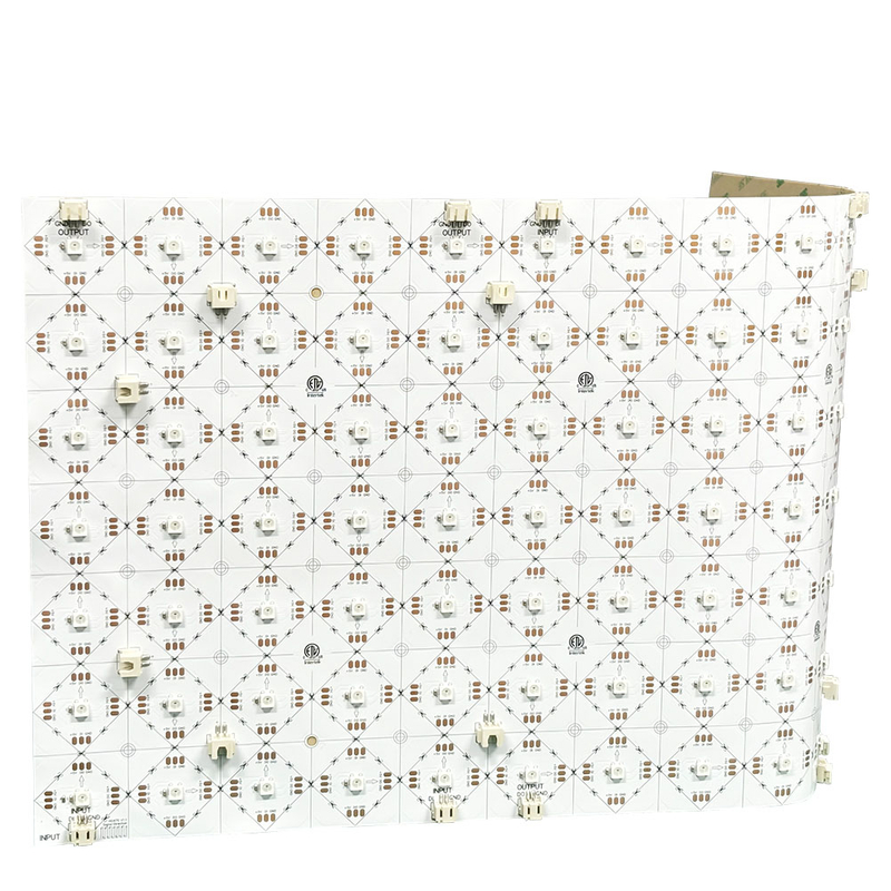  디지털 픽셀 WS2812B IC RGB 5V 105LED/PCS 절단 가능 매트릭스 유연한 LED 조명 시트 500*233mm