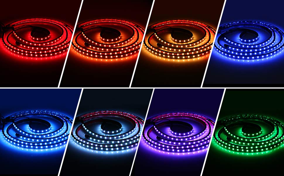 Car Neon Underglow Lights Waterproof RGB LED Strip Light Multicolored